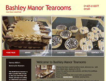 Tablet Screenshot of bashleymanor-tearooms.co.uk